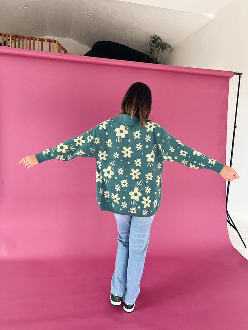 Twin Flame Floral Cardigan